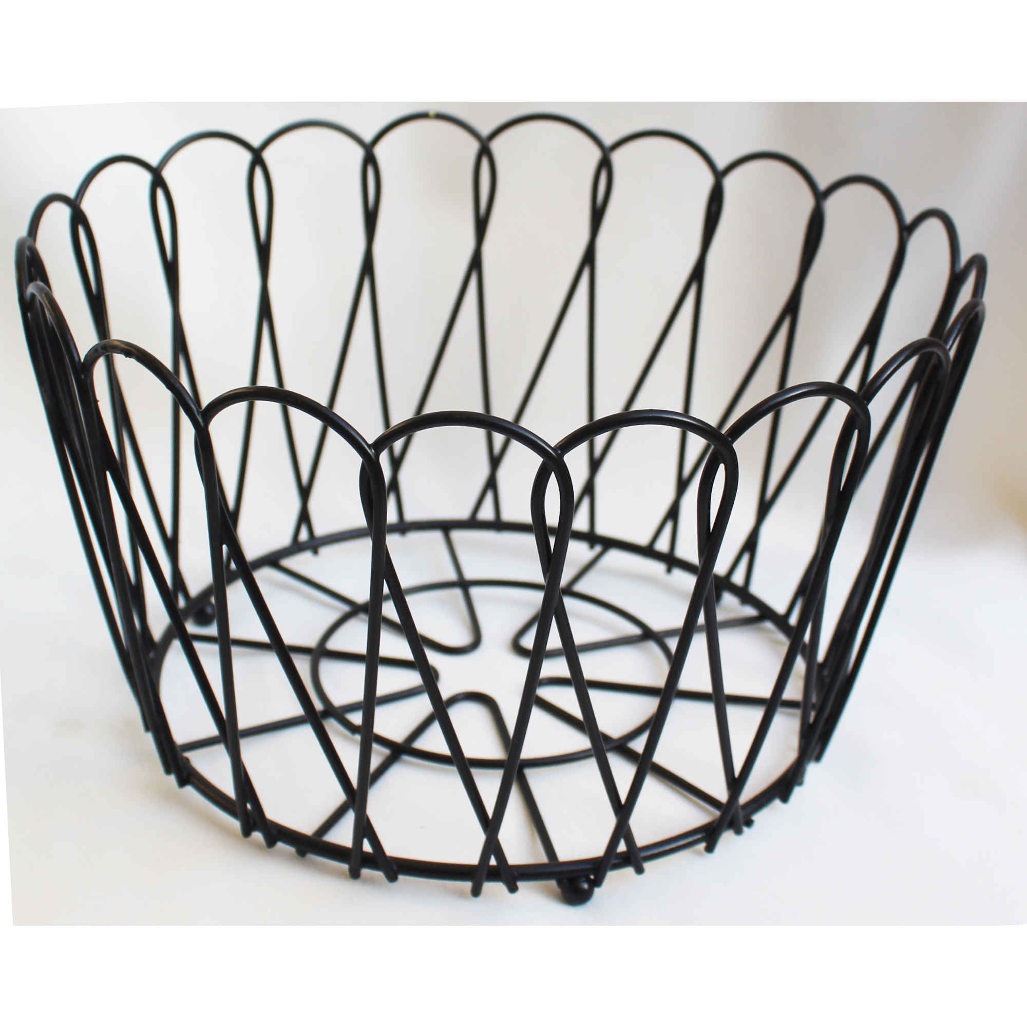 泪滴形金属线收纳水果篮