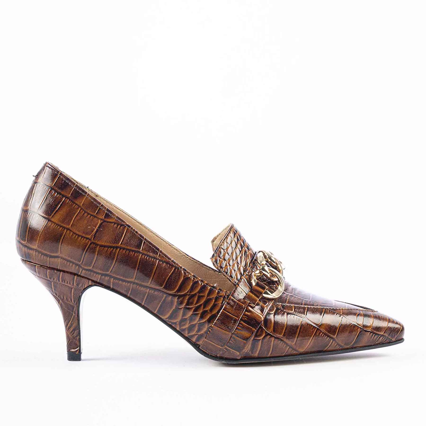 女款天然皮革尖头高跟鞋 Jeannette款