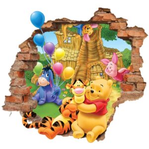 婴儿房 3D 墙贴 – 小熊维尼与朋友款