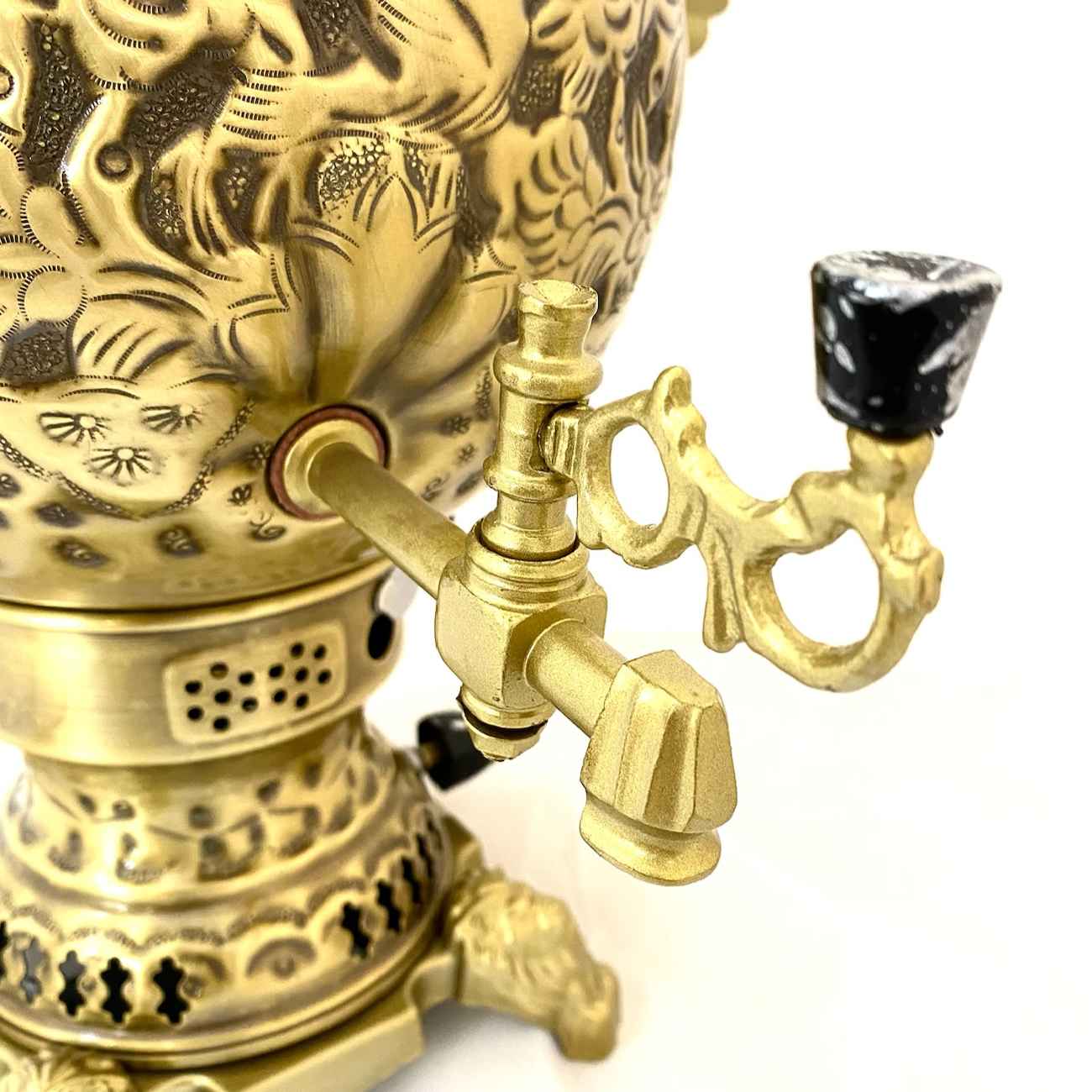 波斯黄铜燃气 Samovar – 传统设计茶具