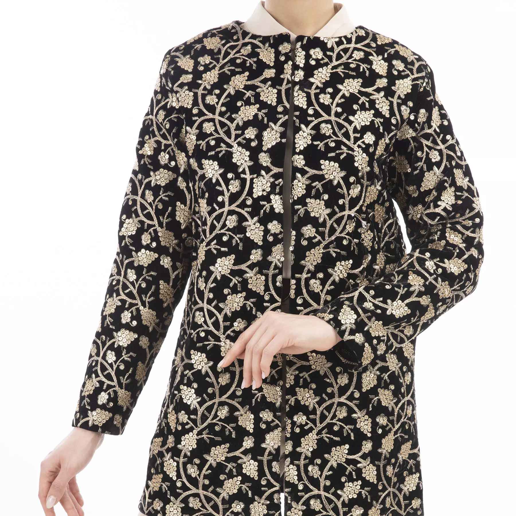 Main image of 波斯刺绣女款Manto，型号Sequin Work