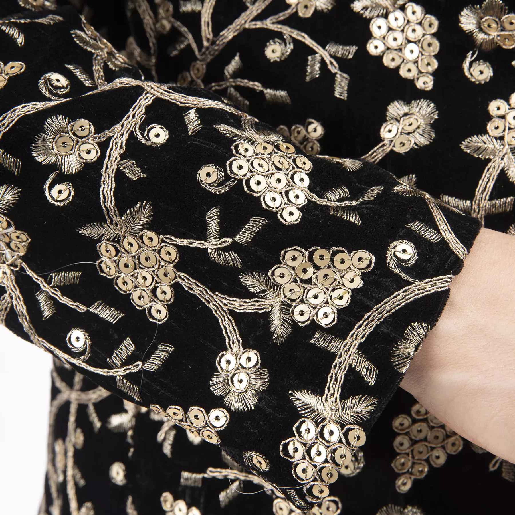 波斯刺绣女款Manto,型号Sequin Work