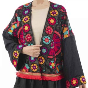 波斯刺绣女款Manto，花卉图案