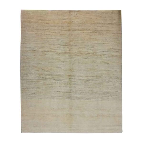 波斯加贝毯羊毛地毯 手工编织于伊朗 奶油色