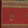 Thumbnail 6: 波斯加贝毯羊毛地毯 正宗手工编织于法尔斯 条纹红色