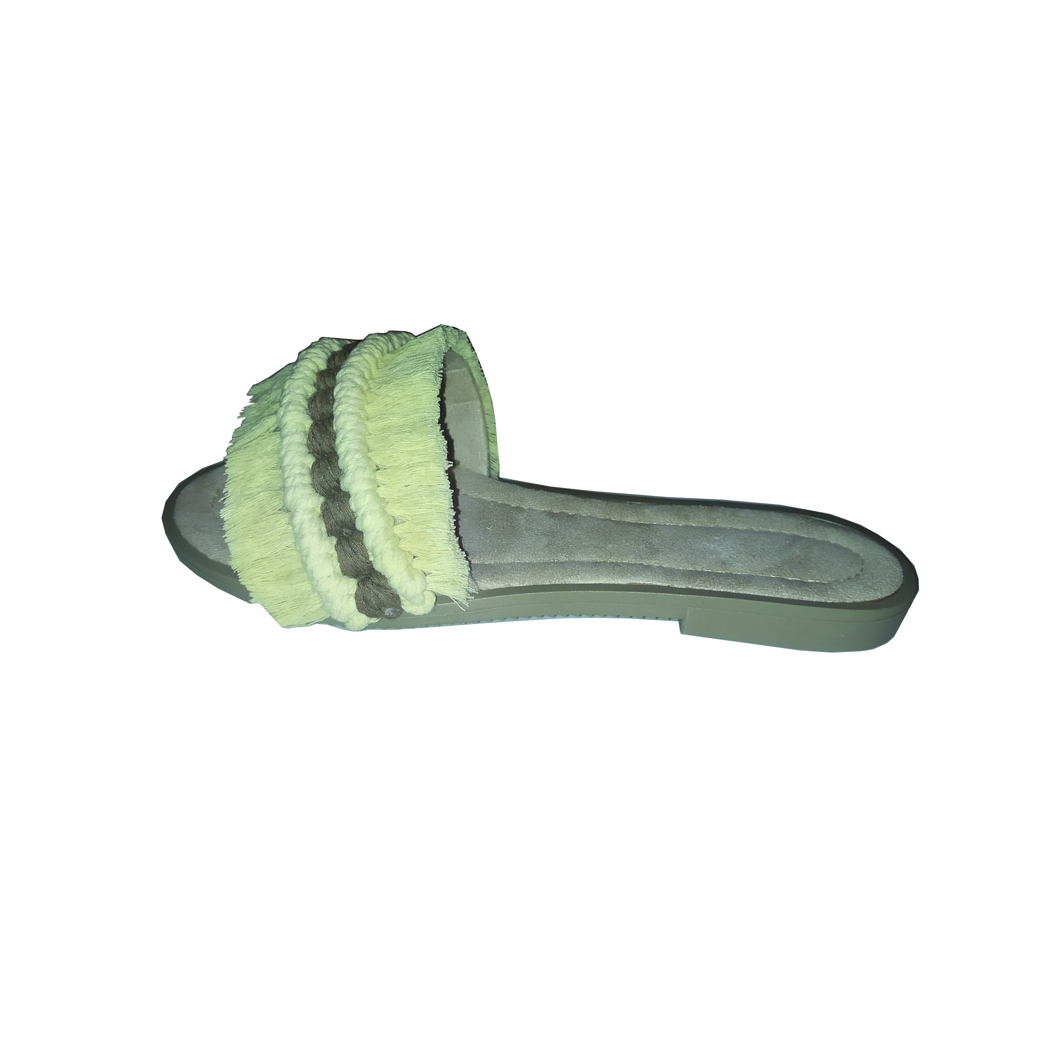 波西米亚风格编织女士平底拖鞋,Baft款