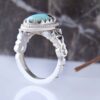 Thumbnail 3: 波斯尼沙布尔绿松石银戒指 男款