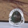 Thumbnail 3: 波斯尼沙布尔手工制作绿松石银戒指 男款 AM_4806
