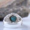 Thumbnail 5: 波斯奈沙布尔绿松石银戒指，男士款，Drop款
