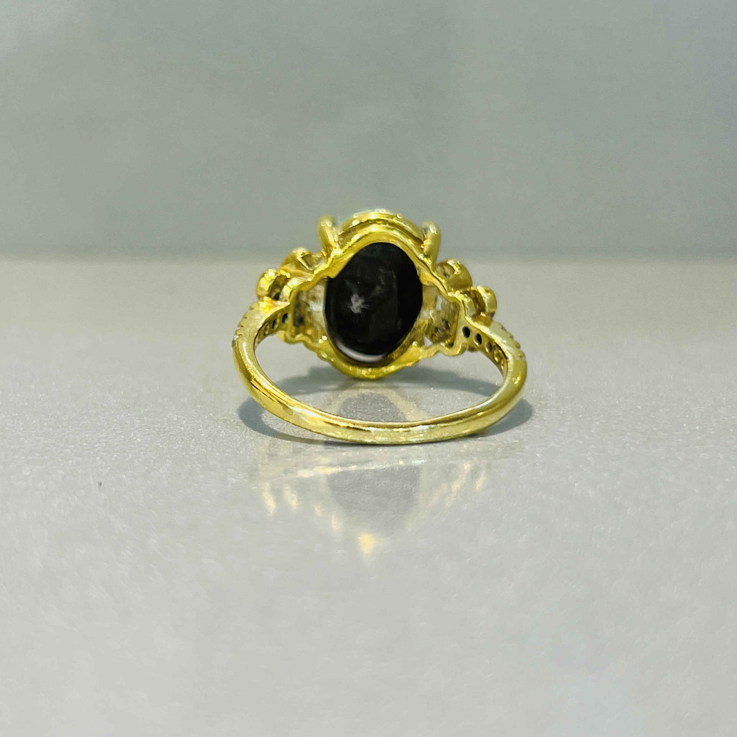 波斯尼沙布尔绿松石银戒指 女款 蝴蝶款