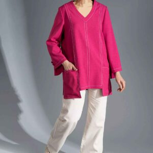波斯风格女款长款上衣（Tunic）带口袋，型号Shinza