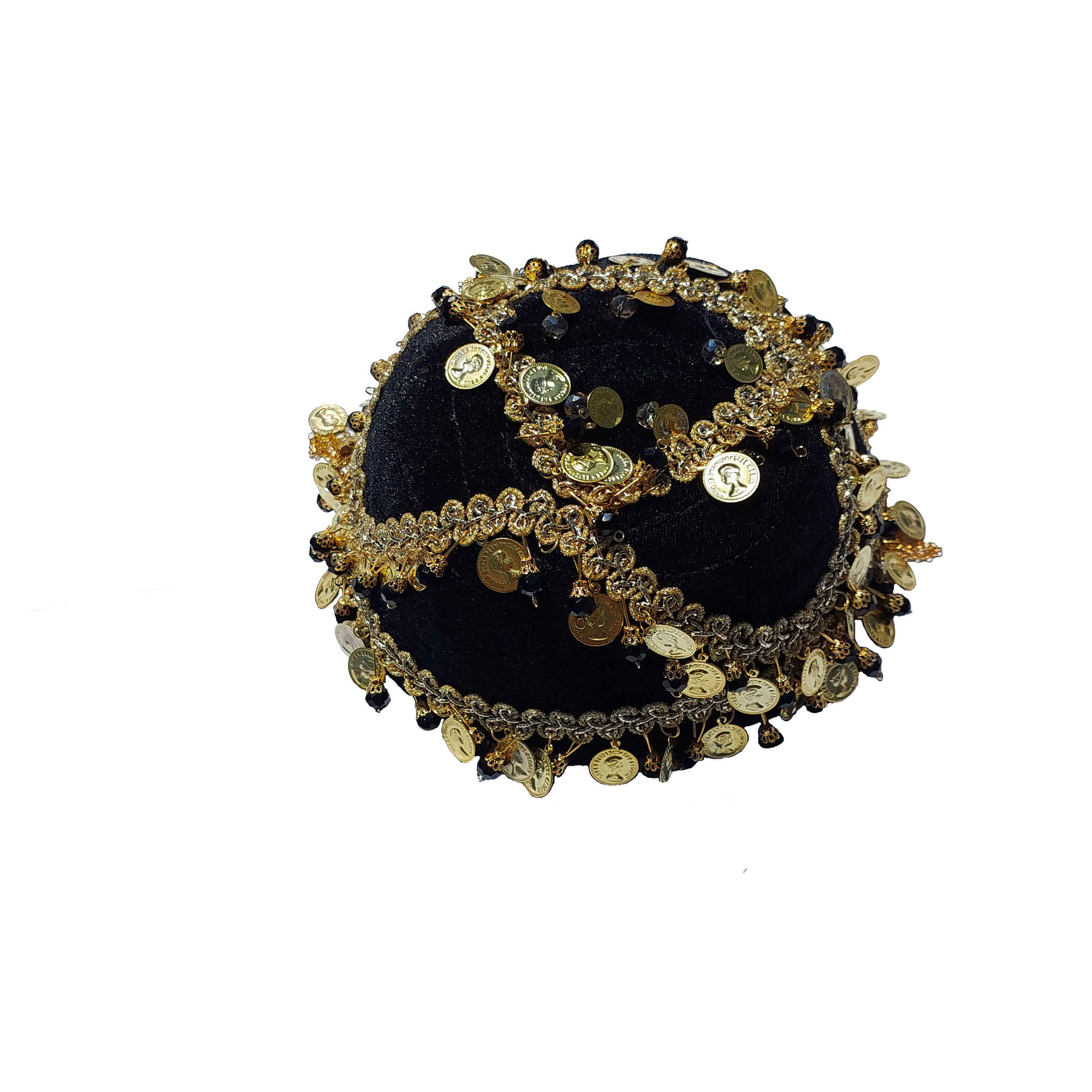 Main image of 波斯传统丝绒民族帽 – 女士手工制作