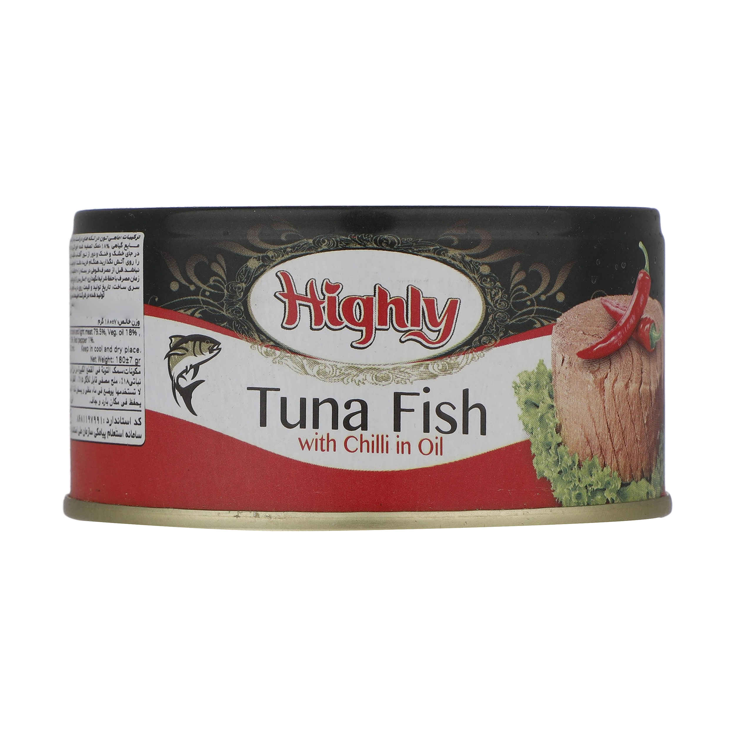 Highly品牌辣味油浸金枪鱼块 – 12罐装,每罐180克