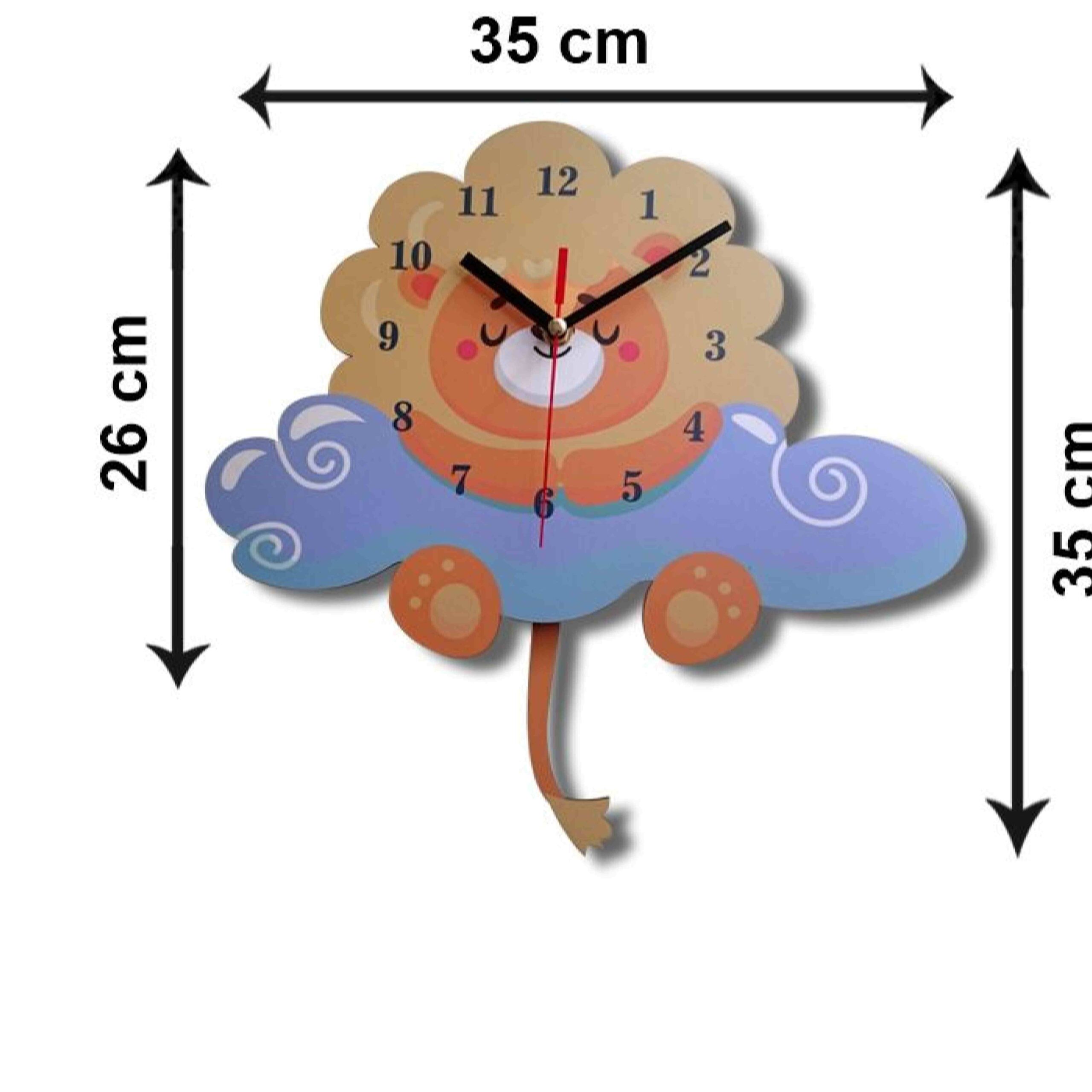 木质儿童挂钟 – 小狮子的梦