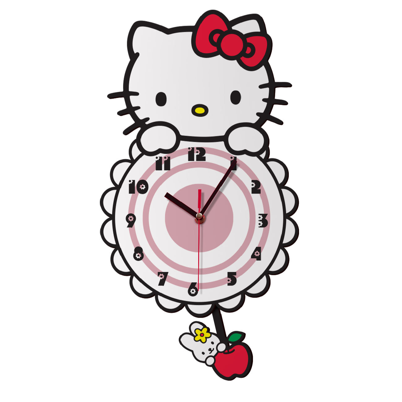 Main image of 木质儿童挂钟 – Hello Kitty 款