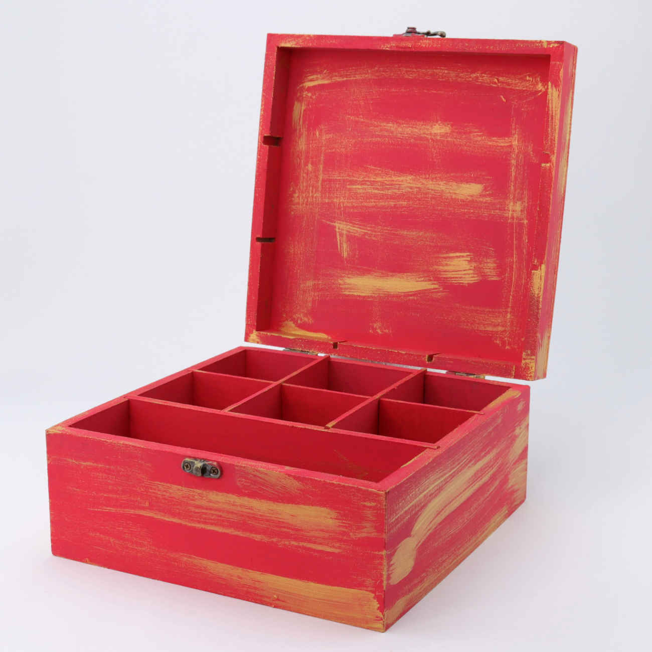 手工茶叶收纳盒 – 波斯瓷砖图案