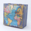 Thumbnail 3: 独特木质茶叶盒 – 世界地图印花款