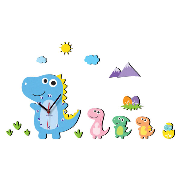 木质儿童挂钟 – 恐龙款式