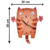 Thumbnail 3: 木质儿童挂钟 – 猫咪图案，儿童房饰品