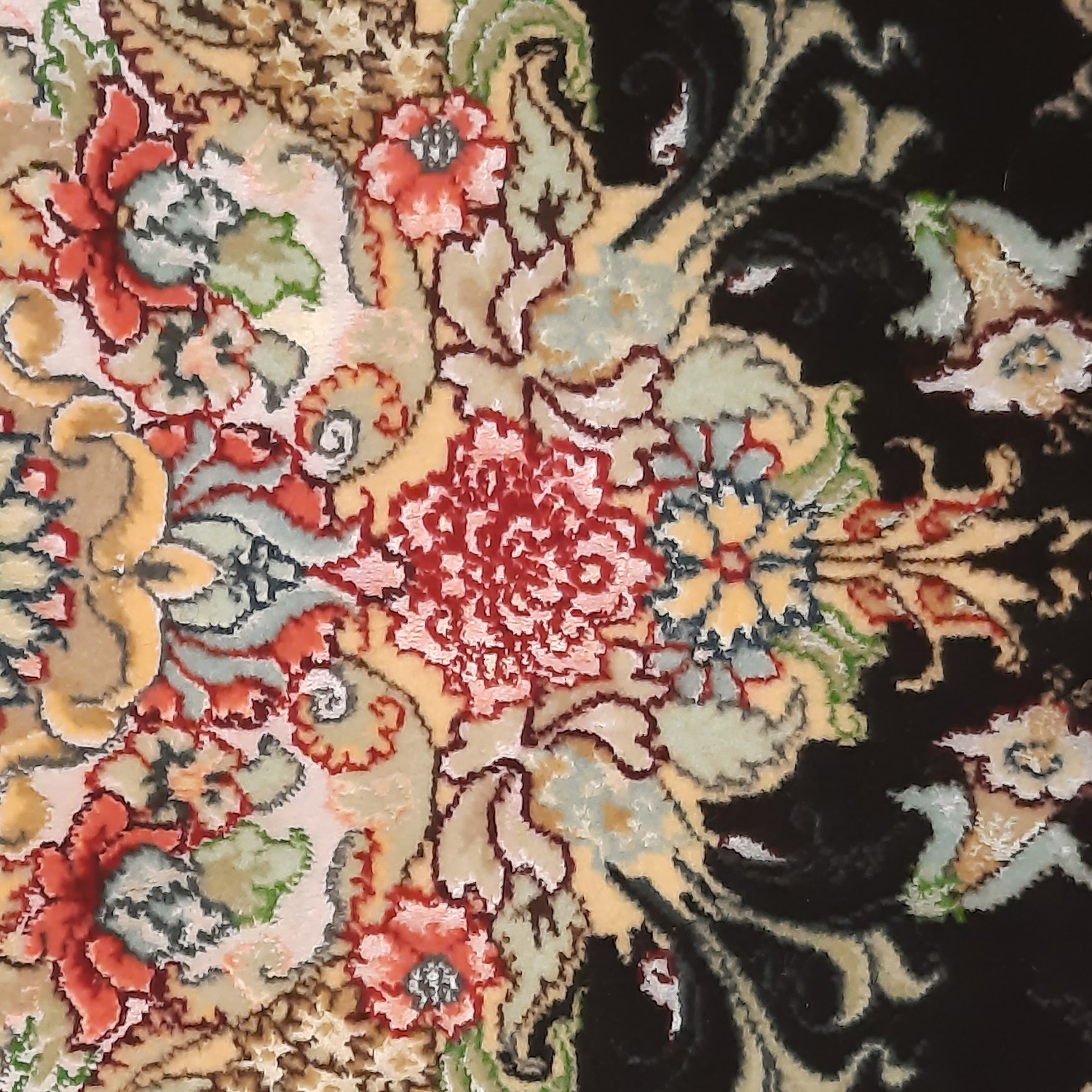 波斯手工祈祷毯 – 手工打结奢华款 Sajada Parham