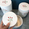Thumbnail 6: 花卉设计陶瓷储物罐套装（3 件）