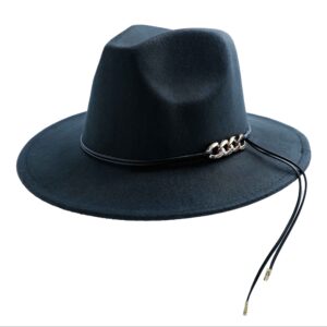 黑色男士礼帽 – 经典款 Fedora 型