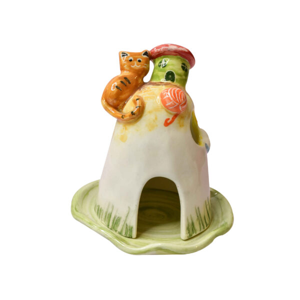 手工装饰陶瓷烛台 – 猫屋设计