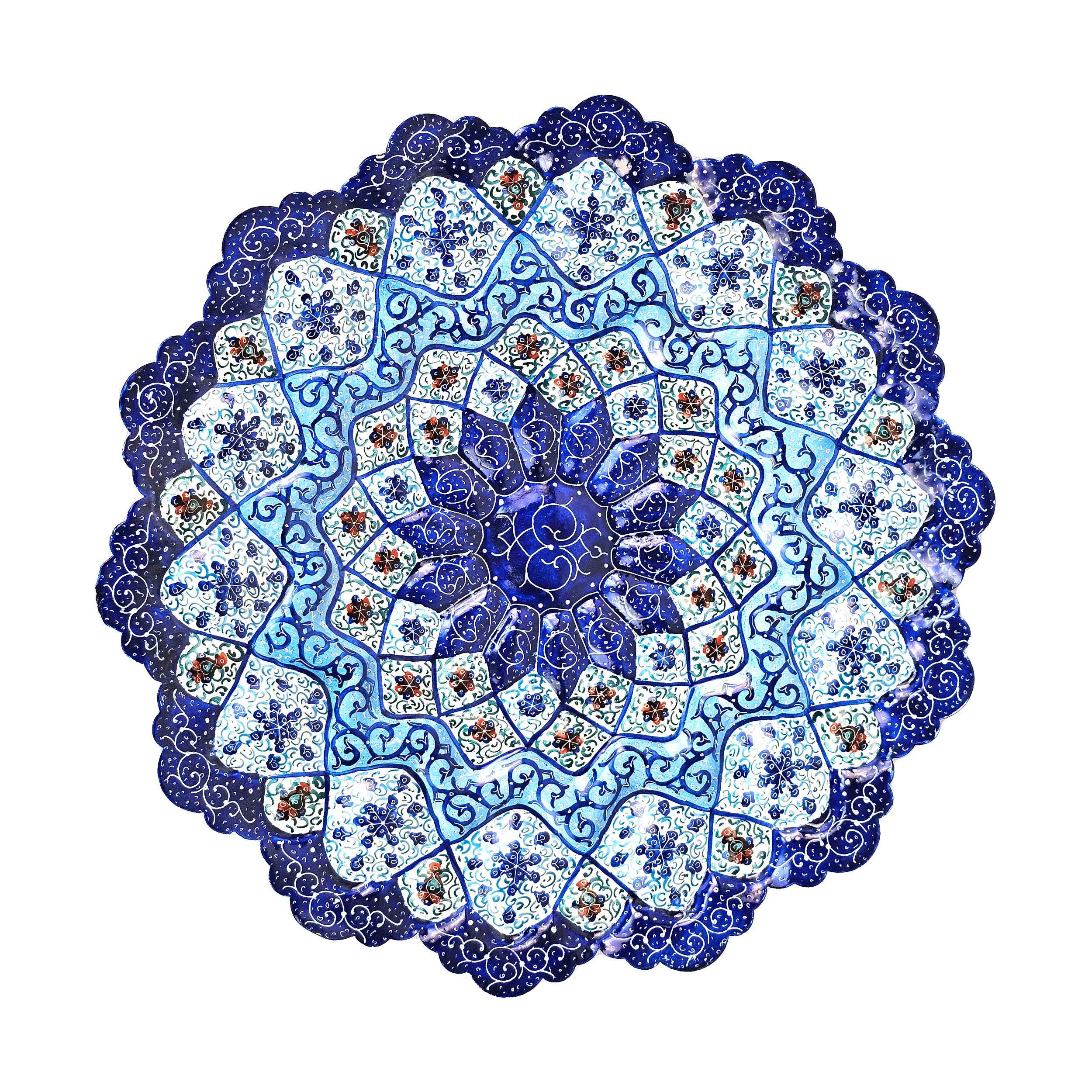 Main image of 装饰铜盘——波斯掐丝珐琅手绘搪瓷墙饰