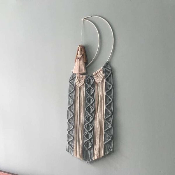 装饰手工流苏挂毯艺术墙饰 – Moon 款