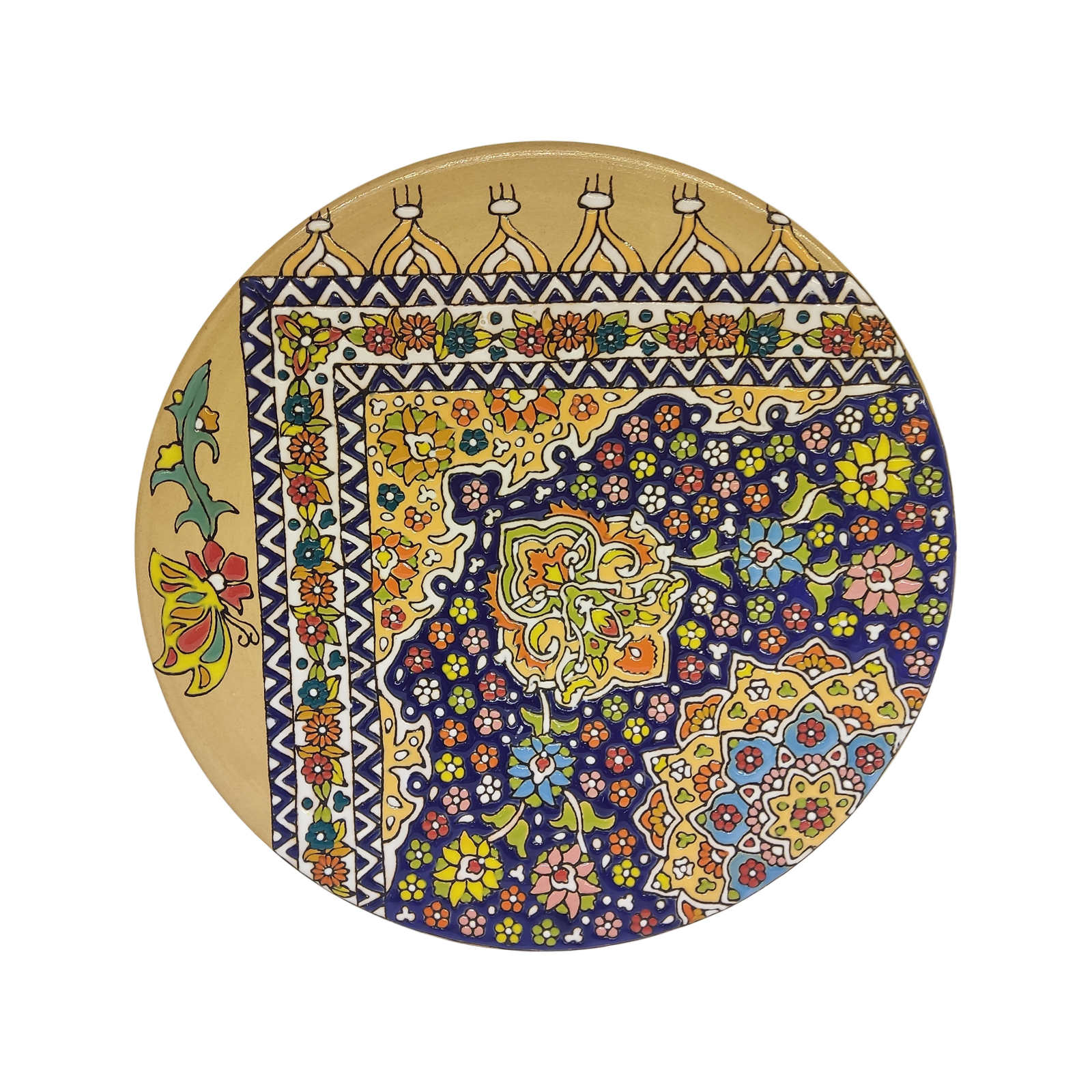 Main image of 装饰陶瓷盘掐丝珐琅——手绘搪瓷艺术