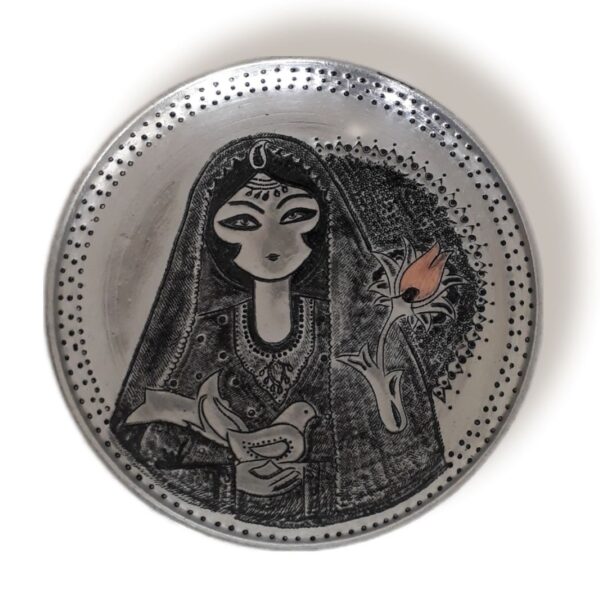 波斯装饰性铜盘——手工雕刻传统壁饰