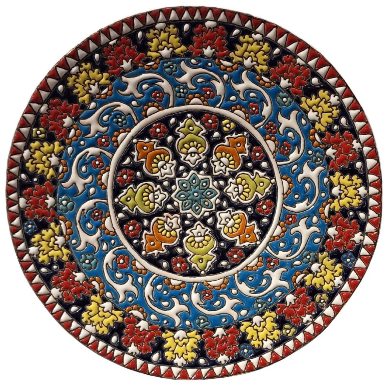 Main image of 装饰陶瓷盘——波斯掐丝珐琅手工制品