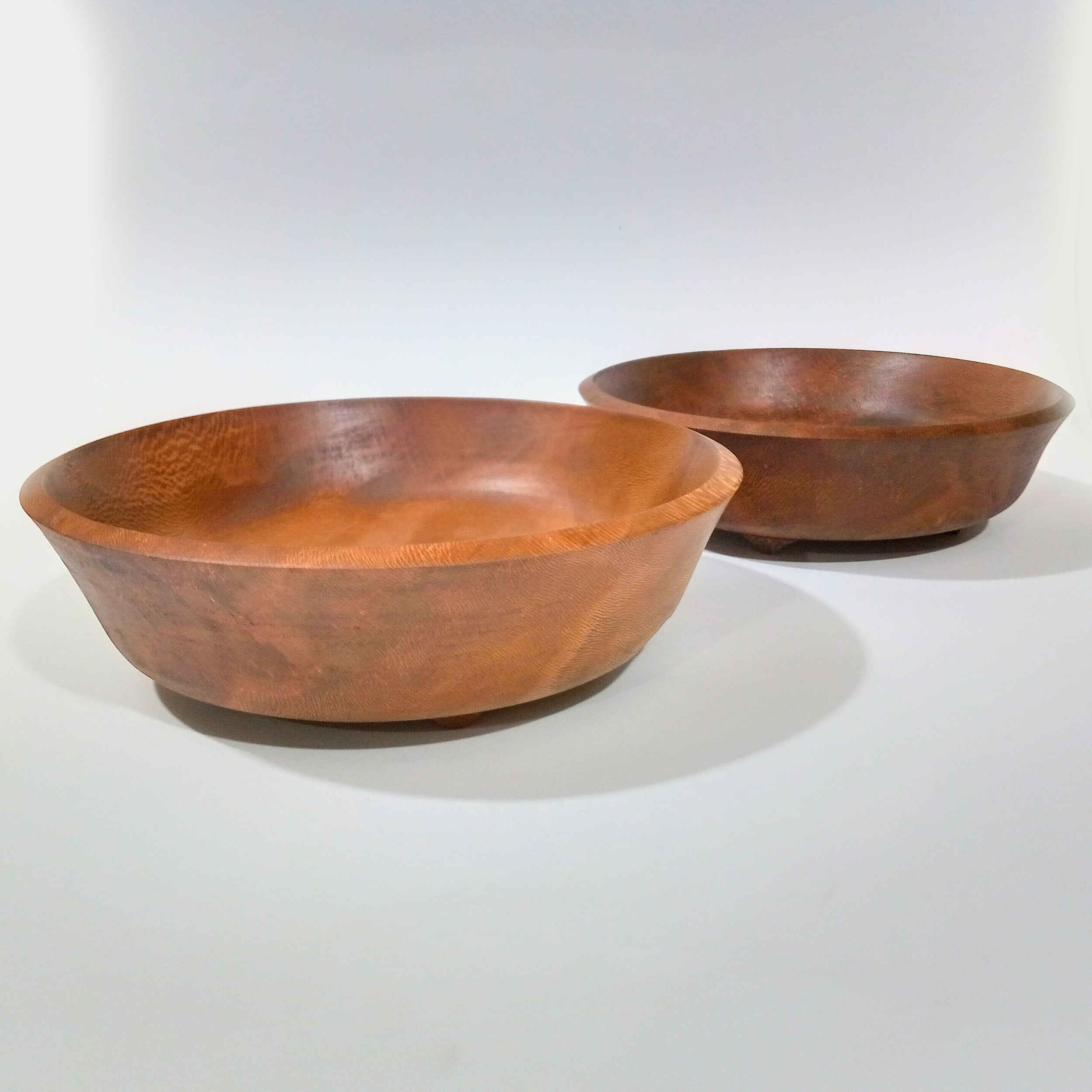 装饰木碗 – 山毛榉木制，乡村风格