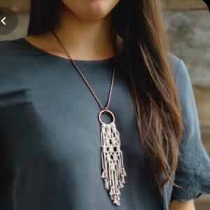 刺绣手工编织项链，女士款
