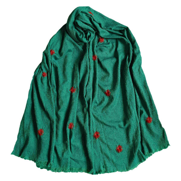 刺绣披肩 – 女士手工花开款