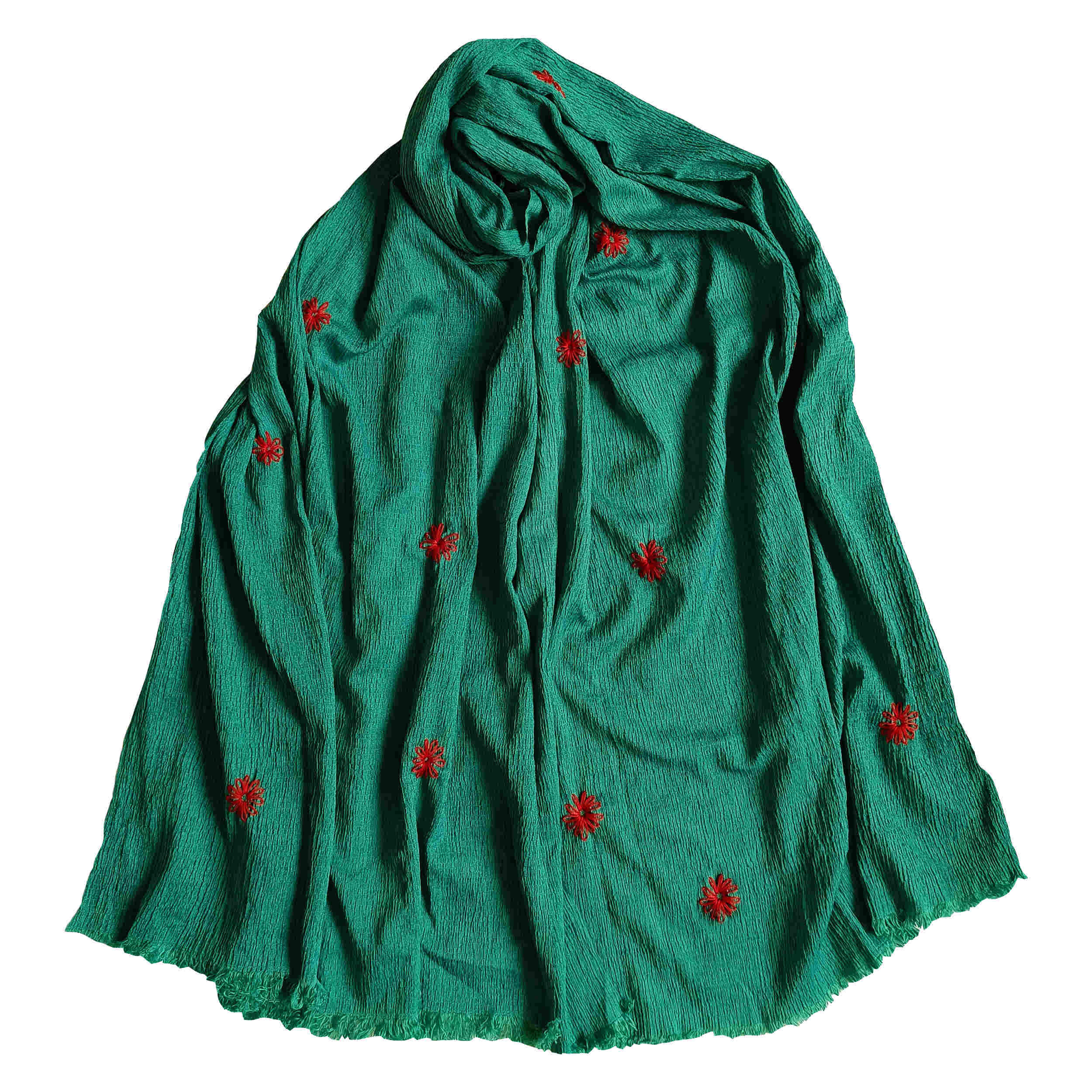 Main image of 刺绣披肩 – 女士手工花开款