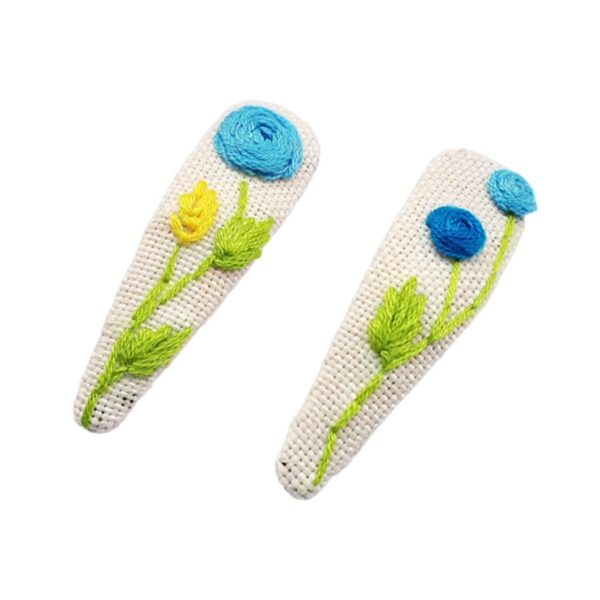 刺绣按扣发夹套装 – 手工蜗牛款