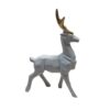 Thumbnail 3: 几何立体派鹿雕像（2件套）– 现代艺术雕塑套装