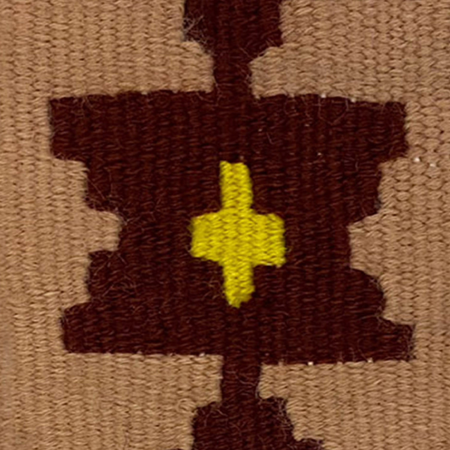 手工波斯Kilim编织杯垫 – 传统几何图案 (3件装)