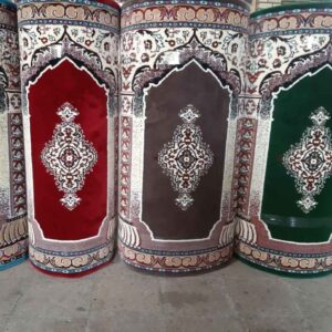 伊斯兰清真寺地毯 – 棕色，优质 Masjid 地面覆盖物，5 米