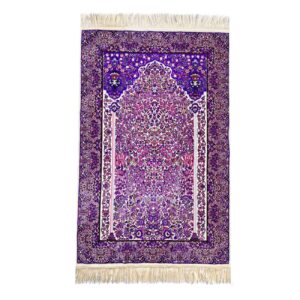 伊斯兰祈祷毯 – 聚酯纤维加厚 Sajada，紫色