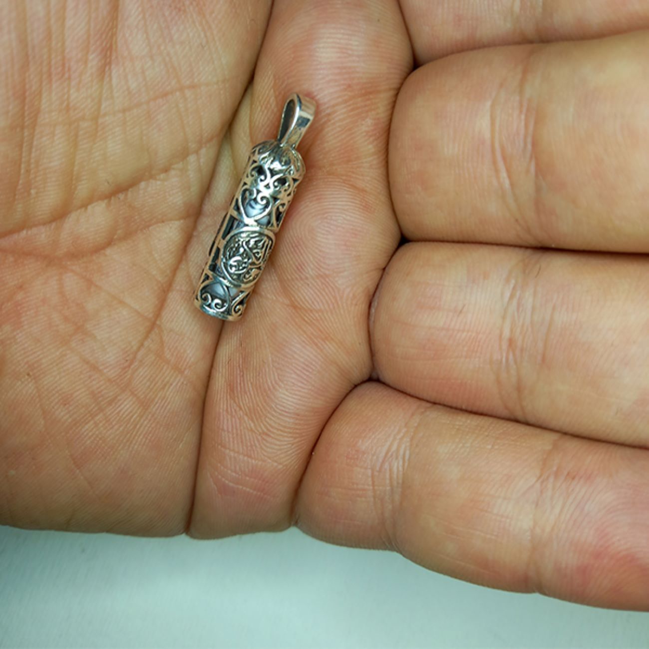 伊斯兰什叶派银吊坠 – 带 Hirz Imam Jawad