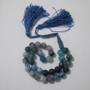 伊斯兰苏莱曼哈基克蓝色念珠 —— 33颗祈祷珠 Tasbih