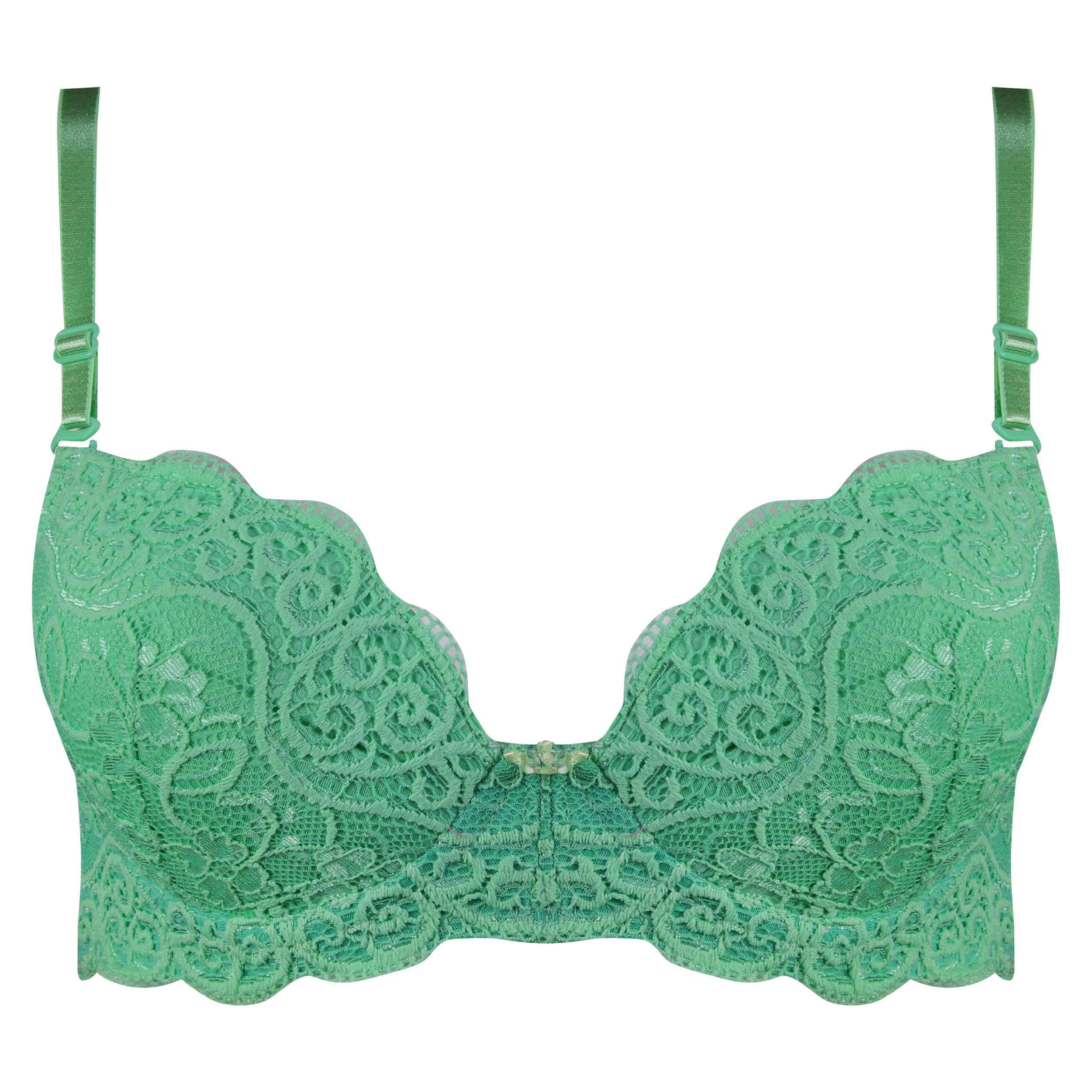 女士内衣套装 加厚文胸+丁字裤(Guipure款)