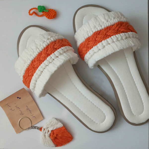 波西米亚风格编织女士拖鞋，Bergamot款