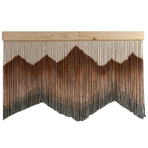 波西米亚风编绳挂毯 – 山景款