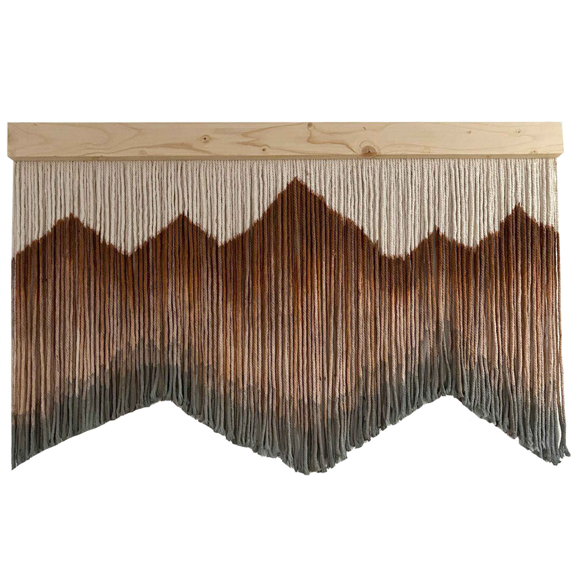 Main image of 波西米亚风编绳挂毯 – 山景款