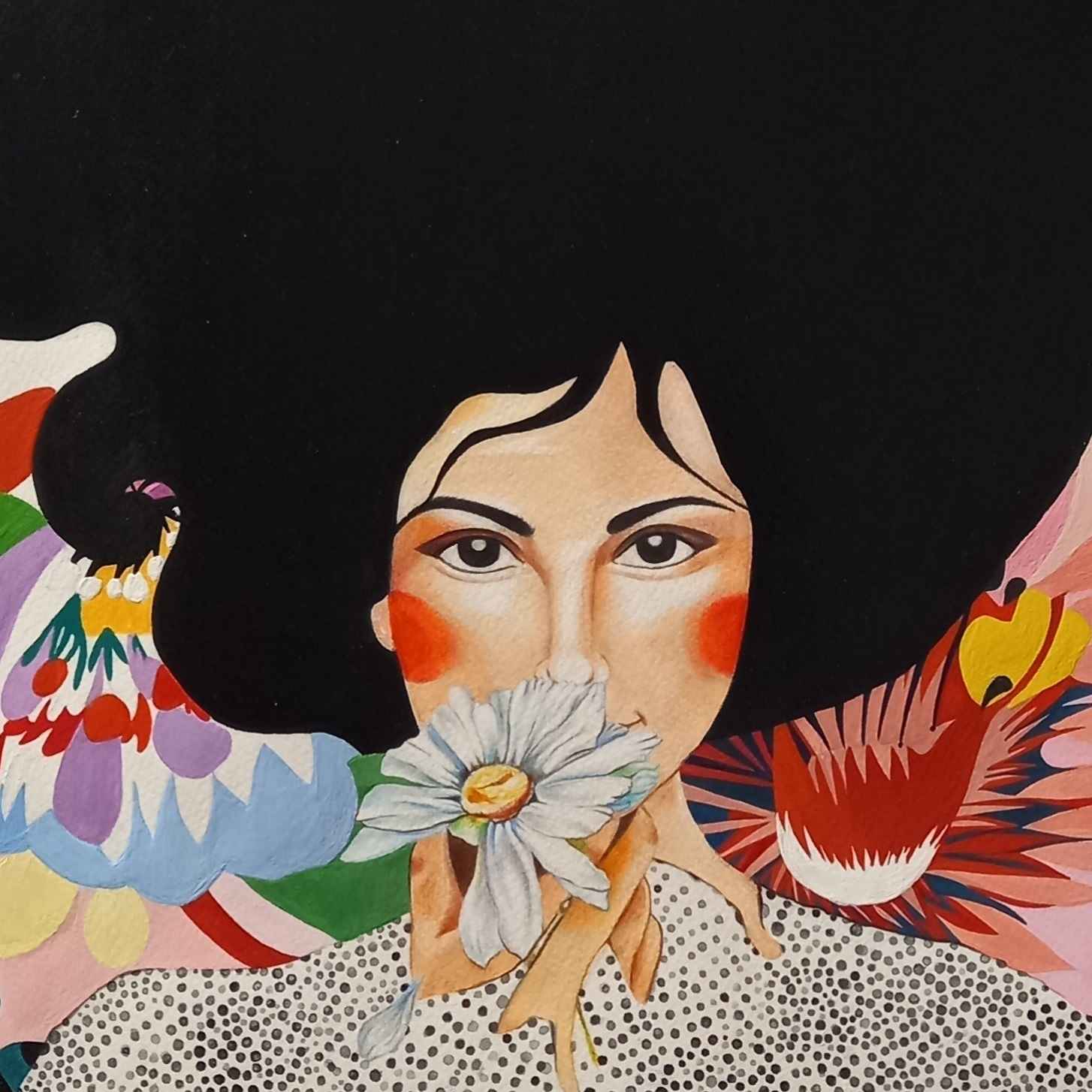 原创彩色铅笔及丙烯画