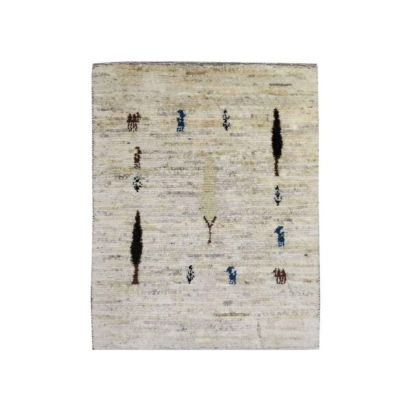 波斯加贝毯羊毛地毯 正宗手工编织 树图案