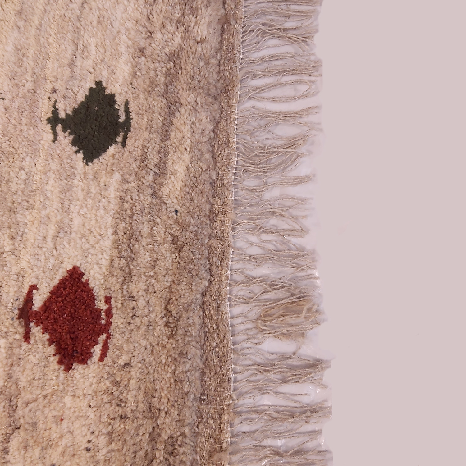 波斯加贝毯羊毛地毯 正宗手工编织于设拉子 动物图案